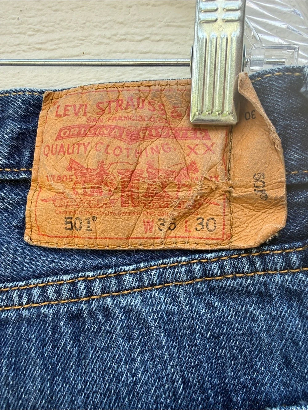 Levi's Men's Dark Blue Relaxed Straight Jeans
